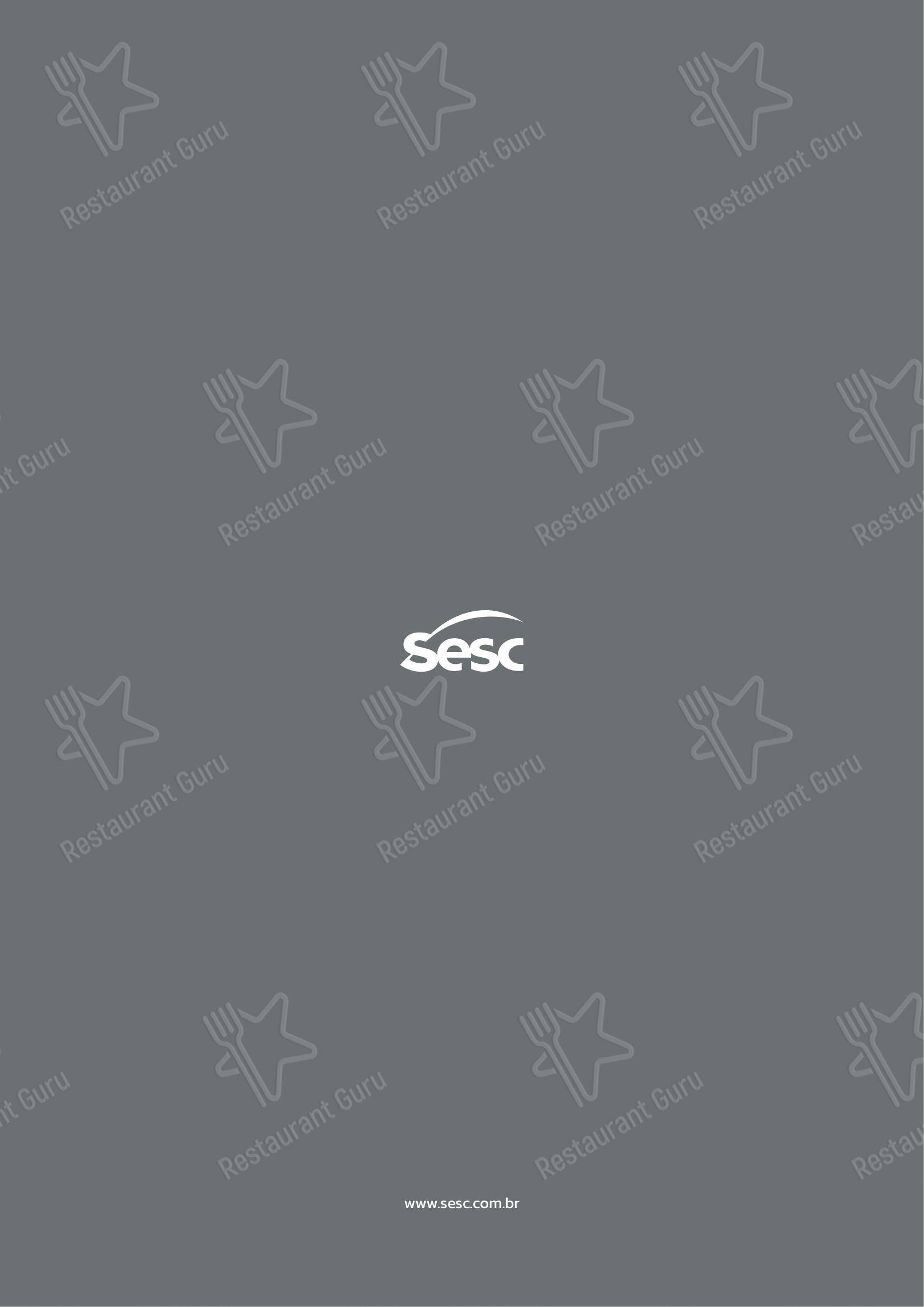 菜单 para SESC Centro Histórico restaurante