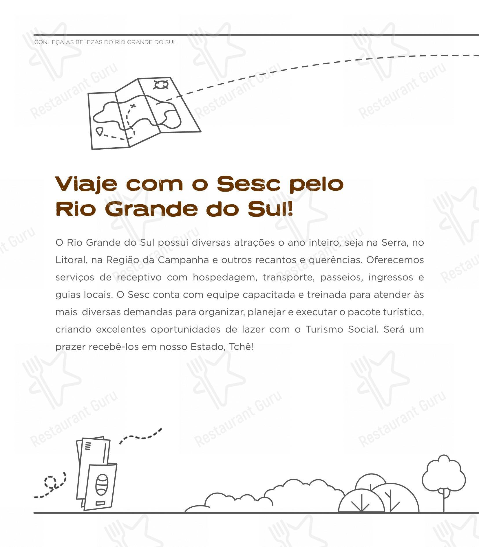 Основное меню para SESC Centro Histórico restaurante