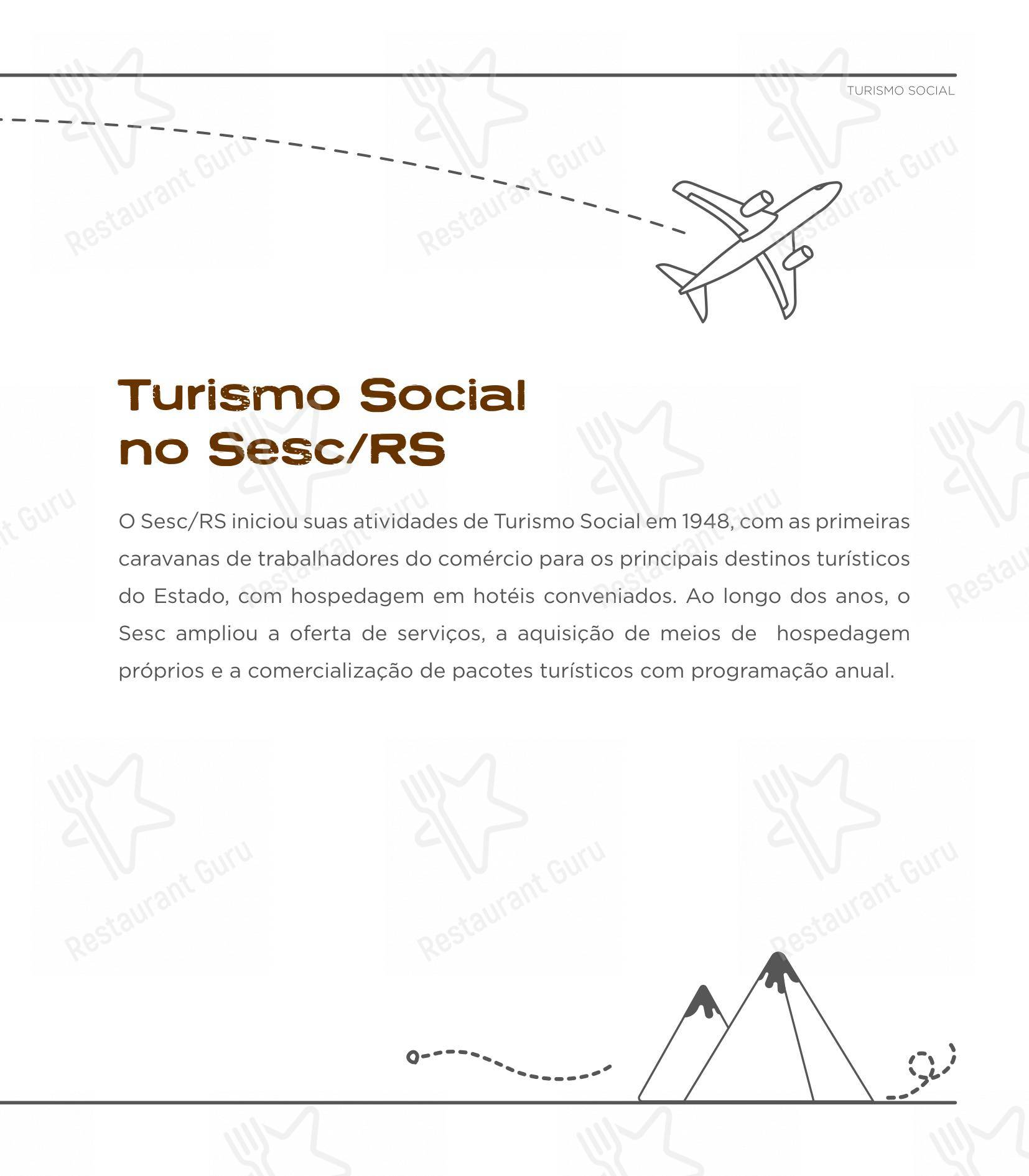 Основное меню para SESC Centro Histórico em Porto Alegre