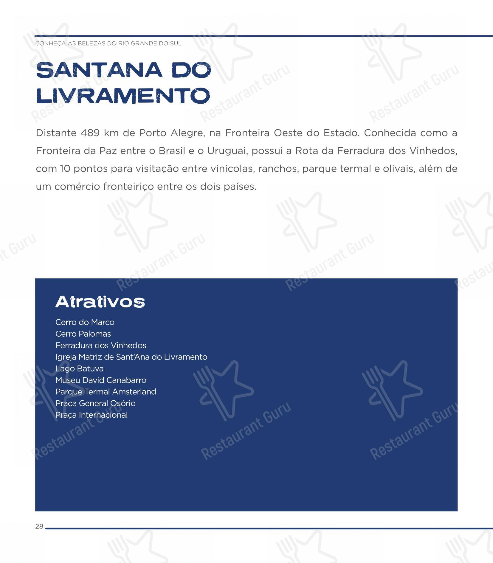 SESC Centro Histórico - Основное меню