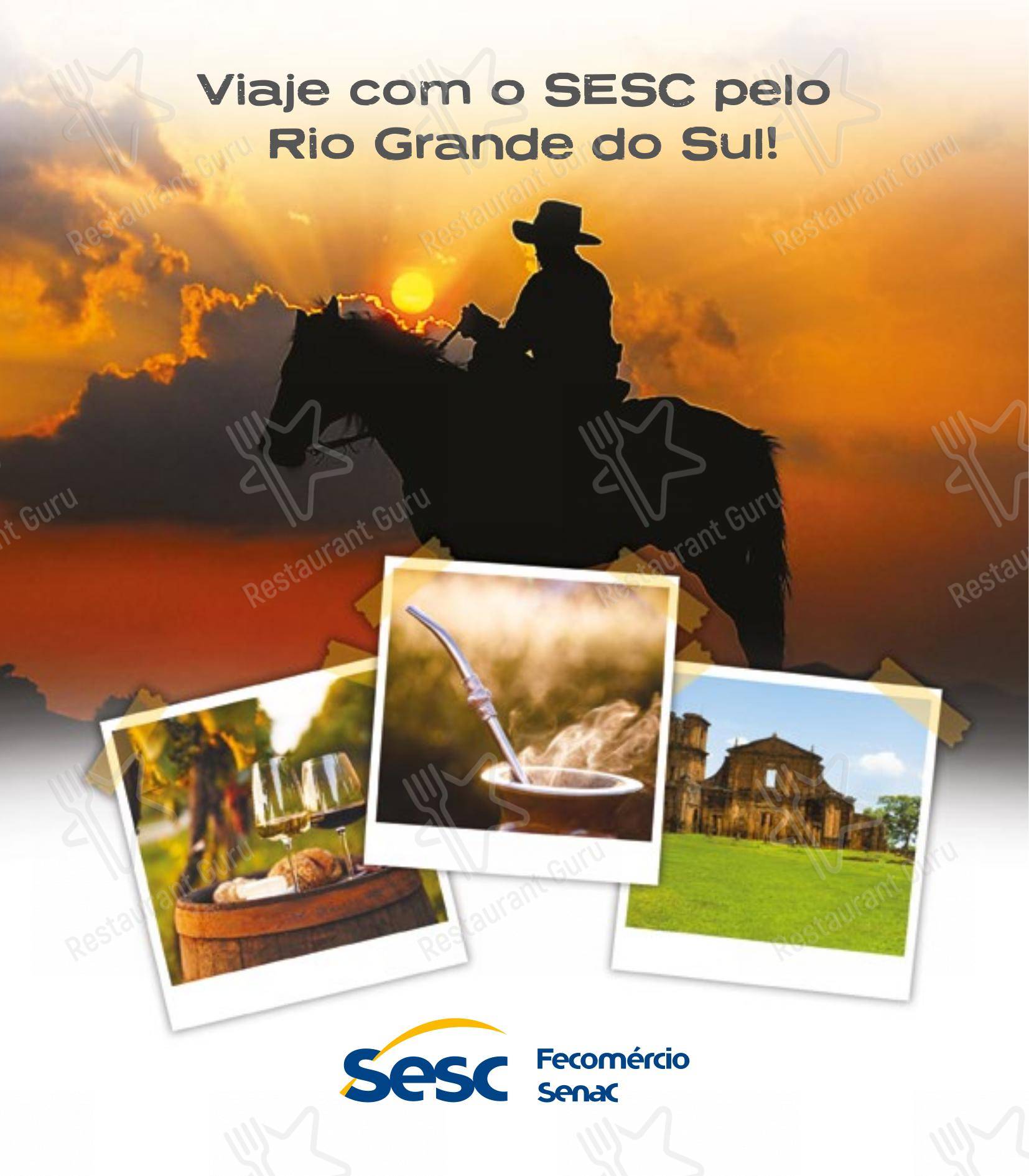 Основное меню para SESC Centro Histórico em Porto Alegre