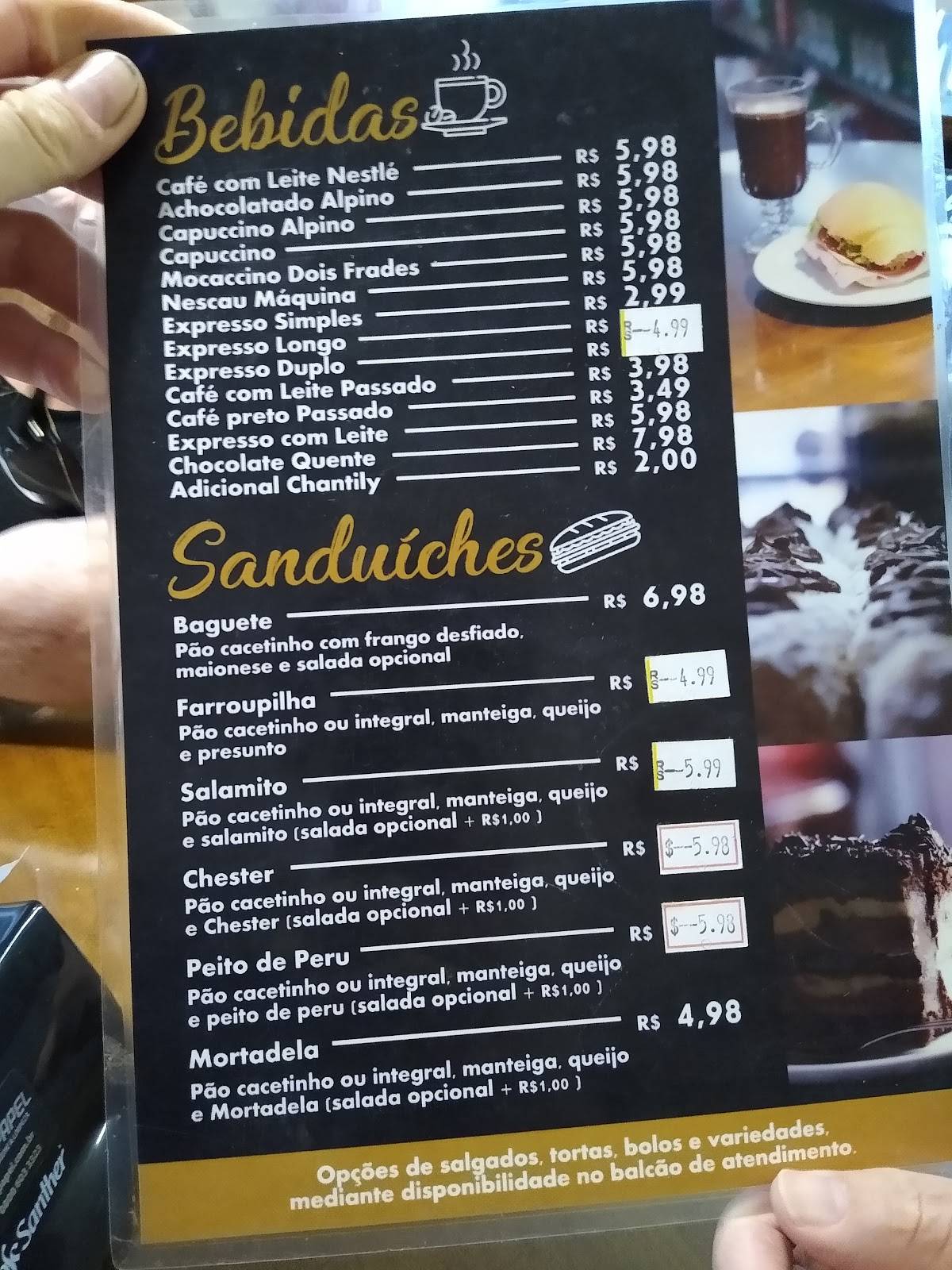 Skina do Pão cardápio