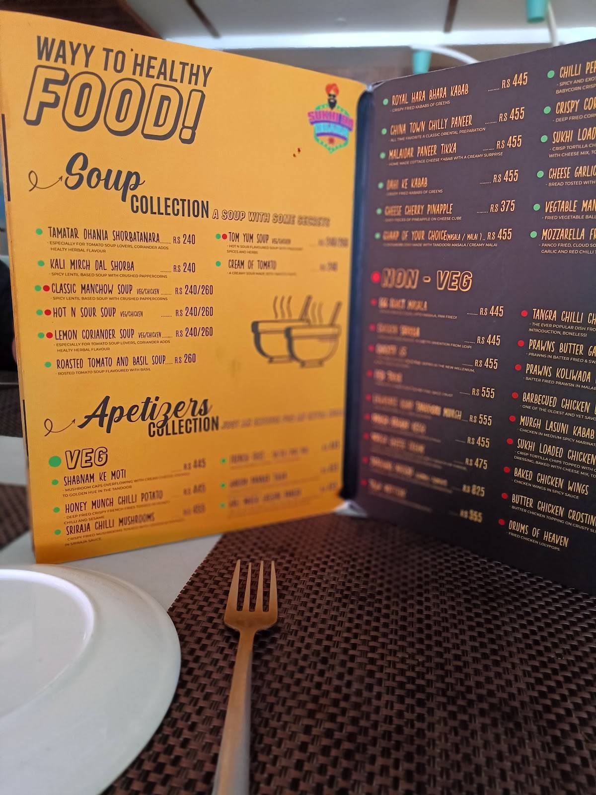 SUKHI DA DHABA menu
