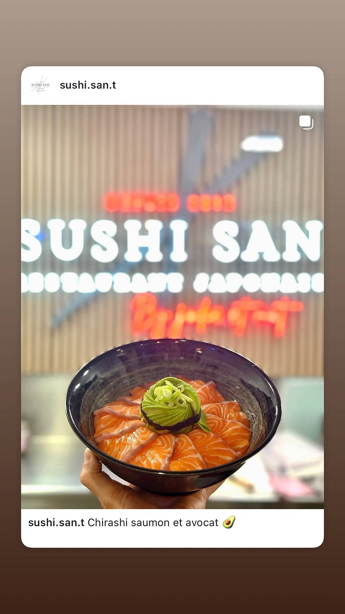 Menu de Sushi San Labenne