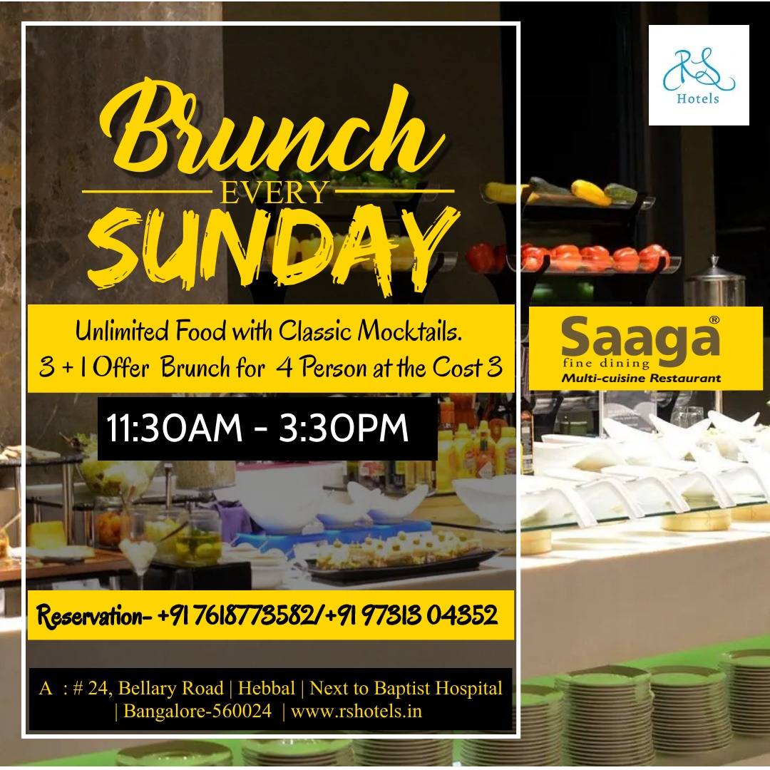 Saaga Restaurant Hebbal menu