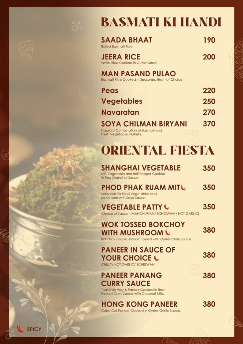 Sahbhoj - Pure Veg Restaurant menu