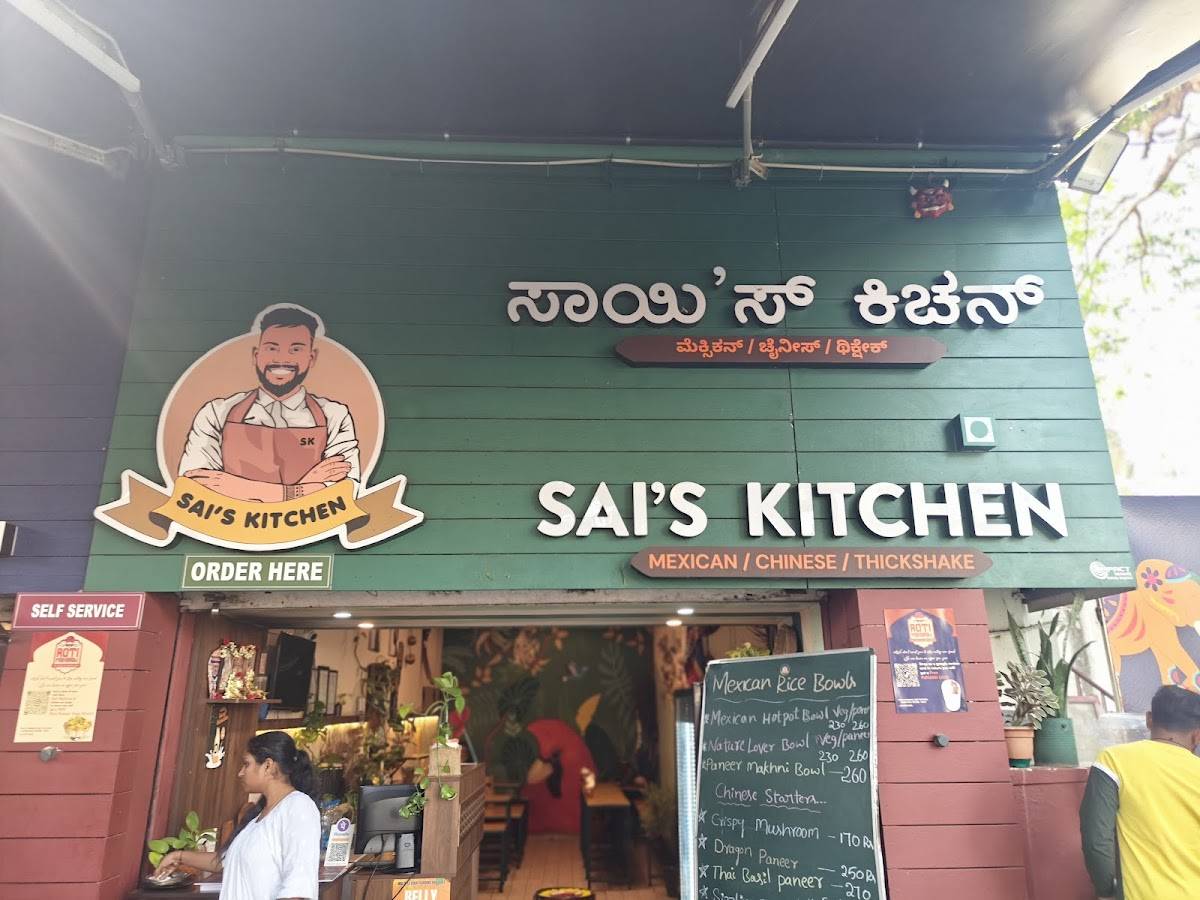 Sai's kitchen menu