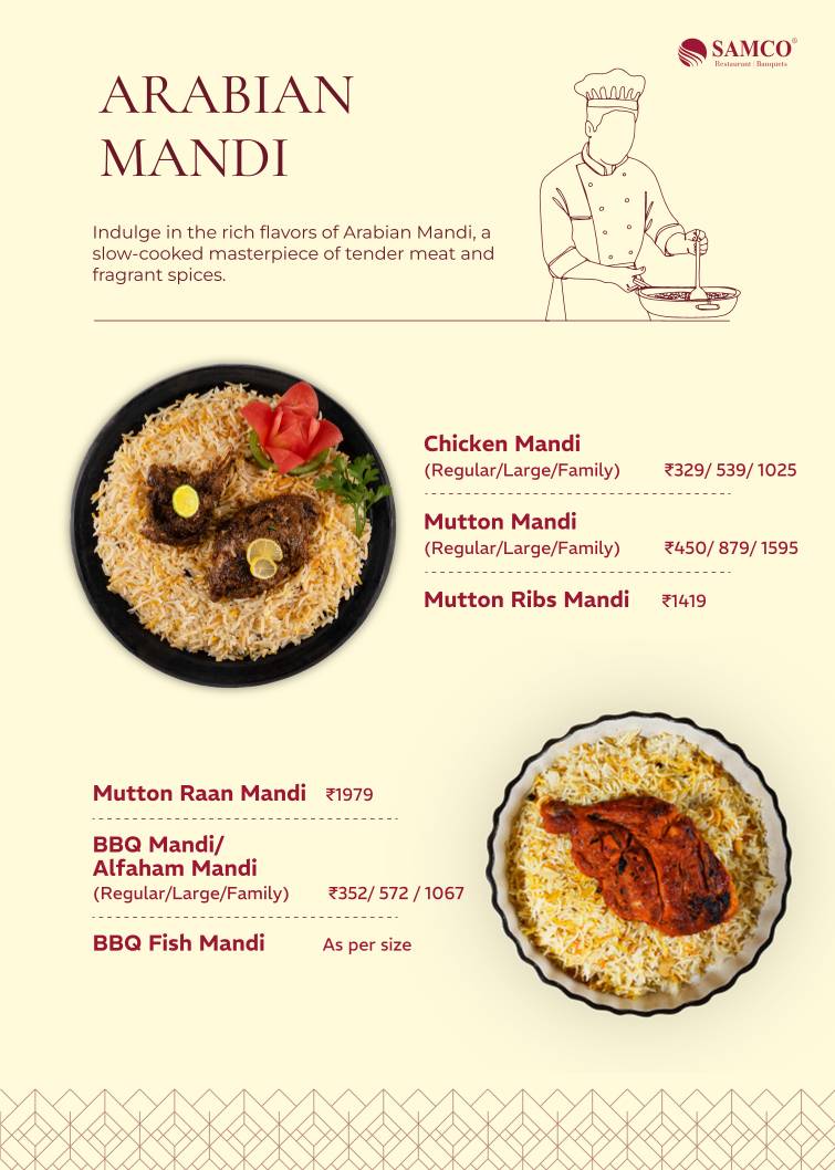 Samco Restaurant Velachery menu