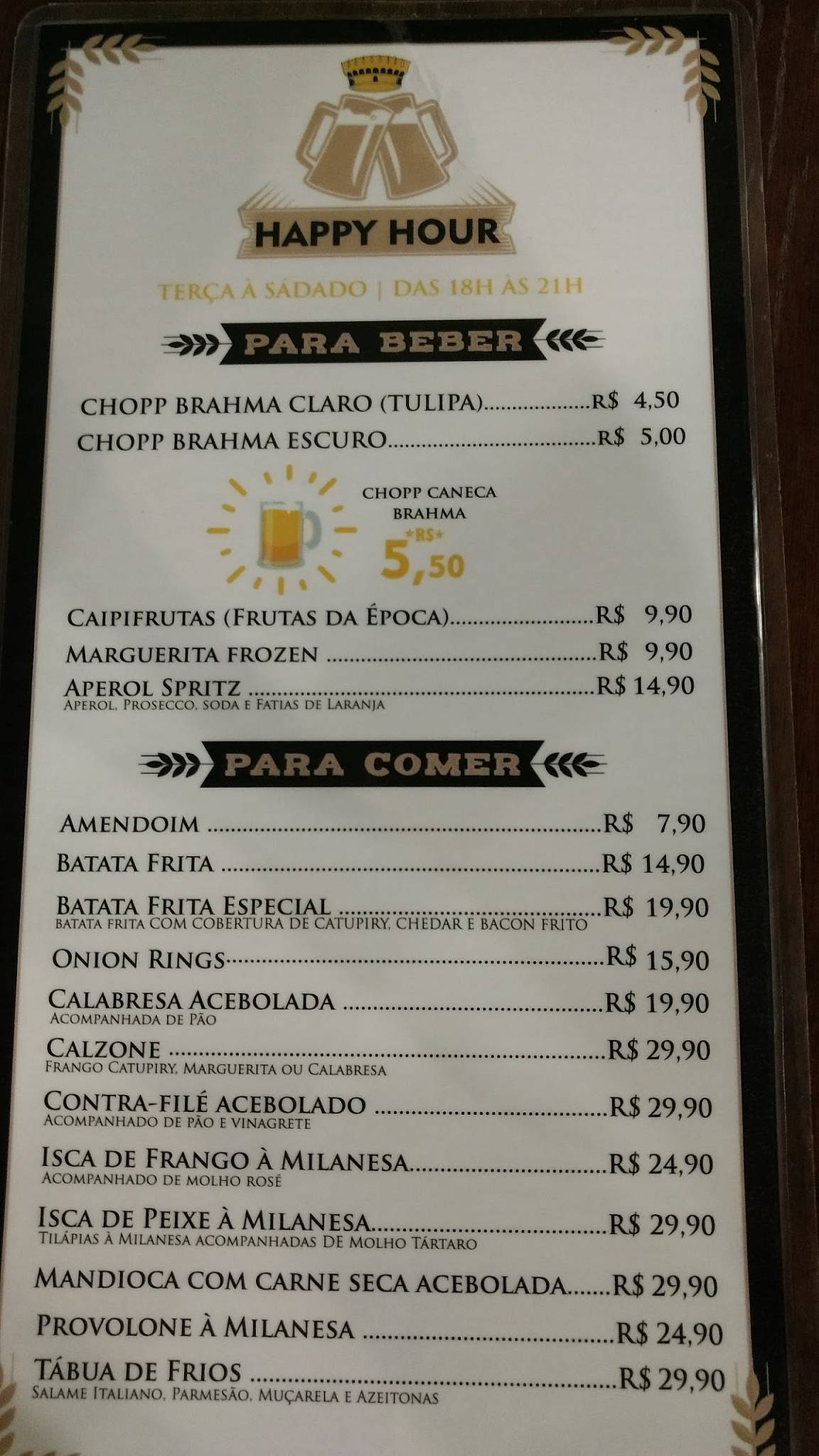 San Rufo Restaurante cardápio