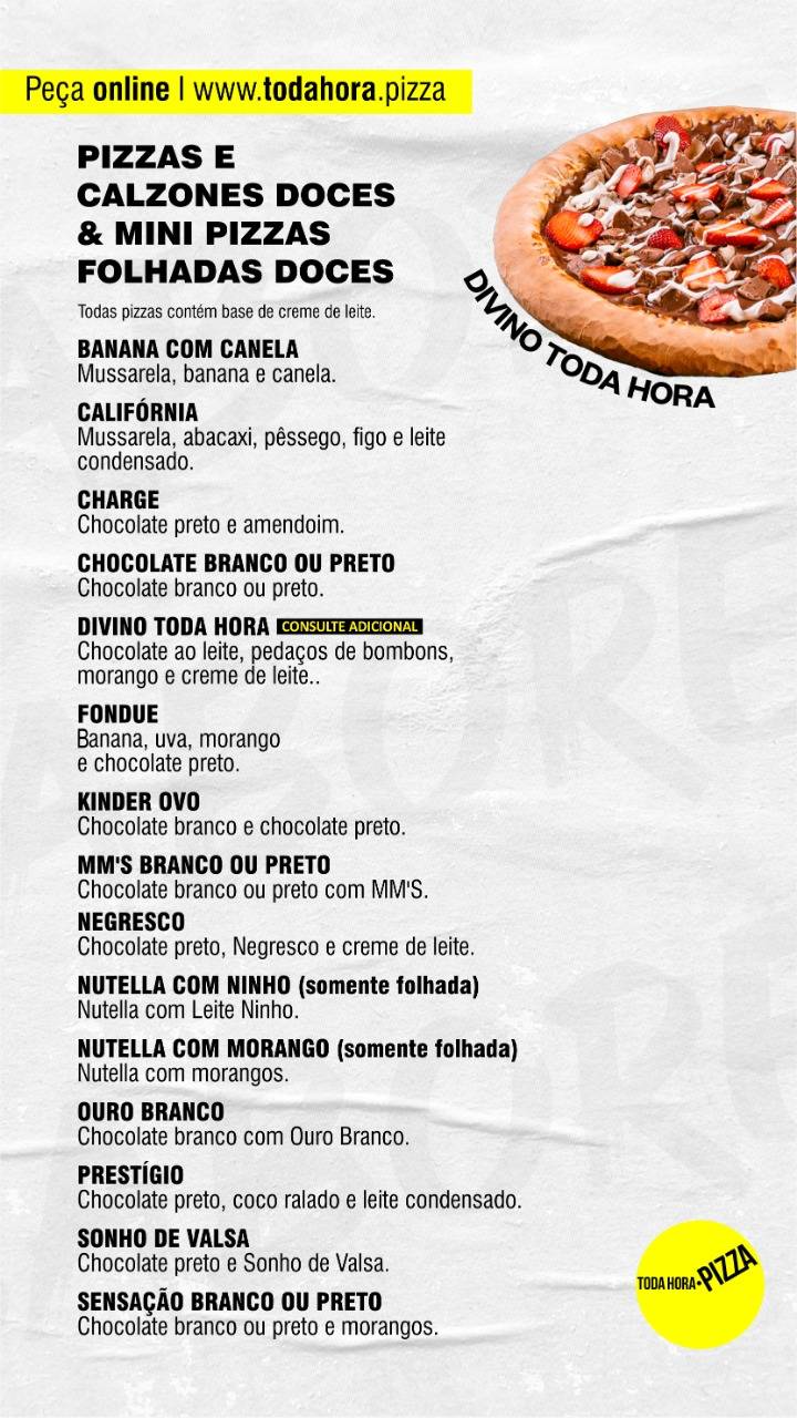 Toda Hora Pizza cardápio