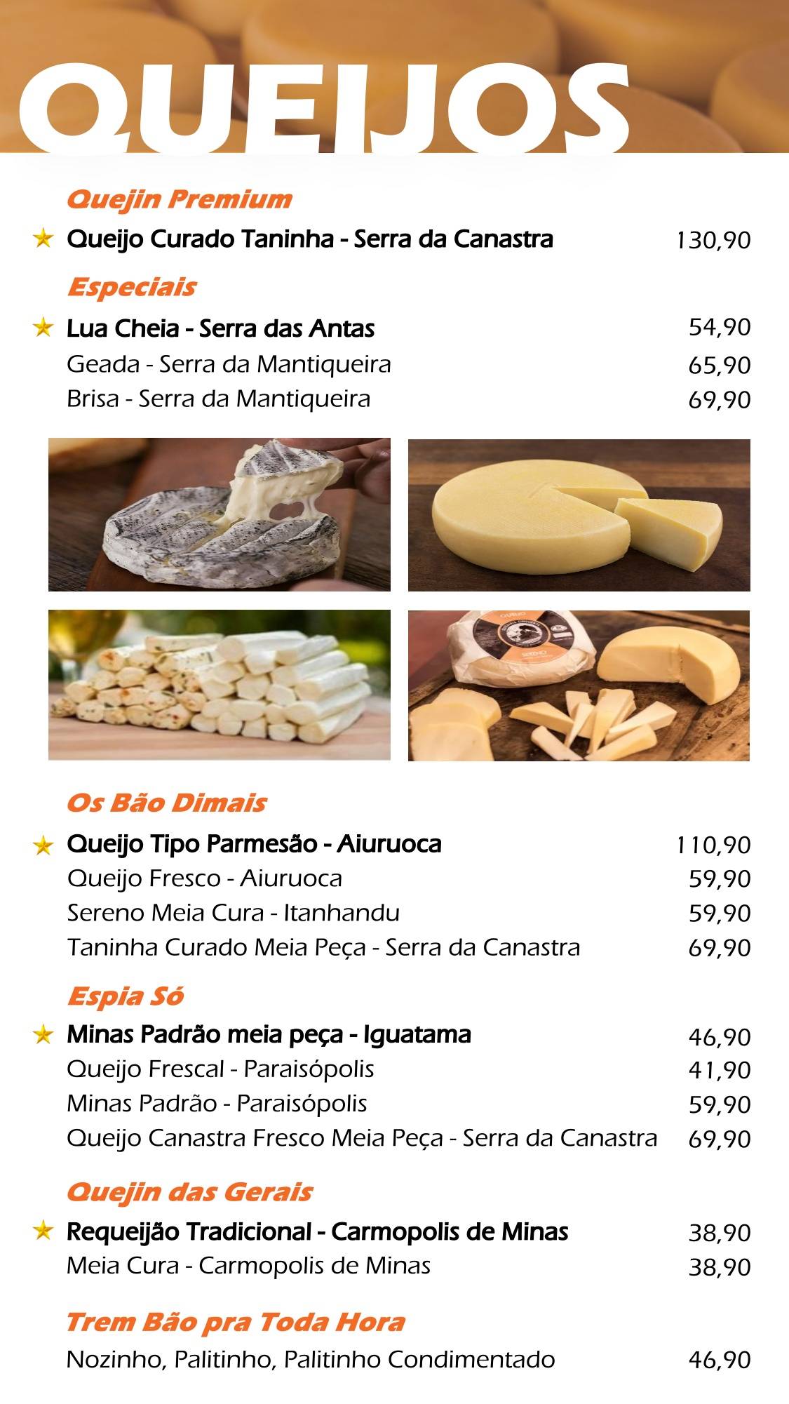 Cadiquim cardápio