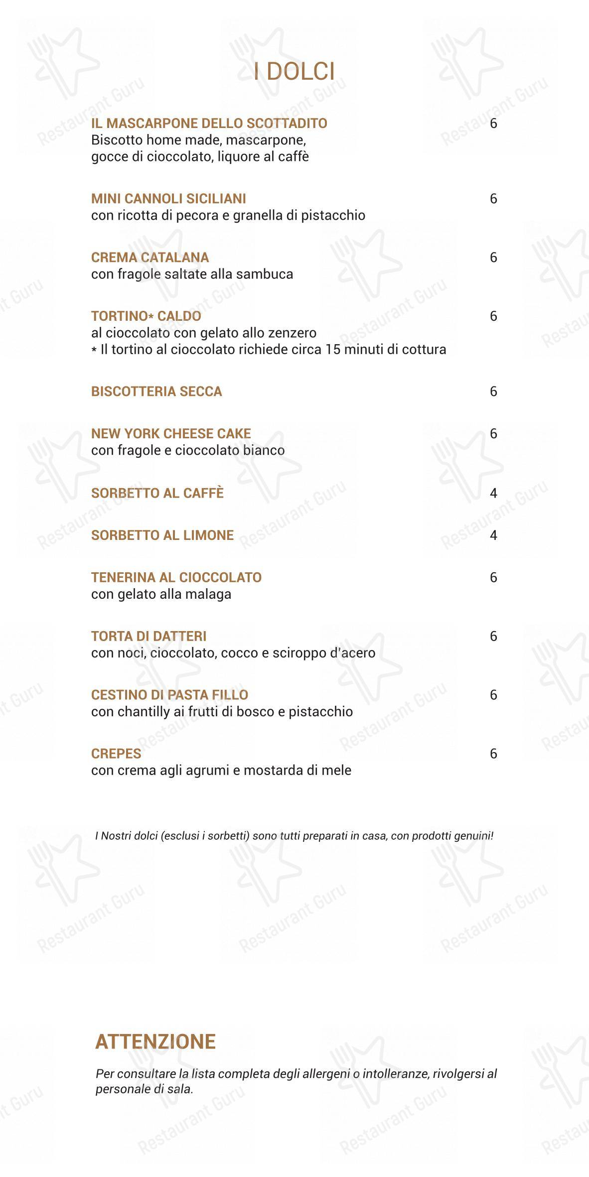 Menu bar per Scottadito in Cesena