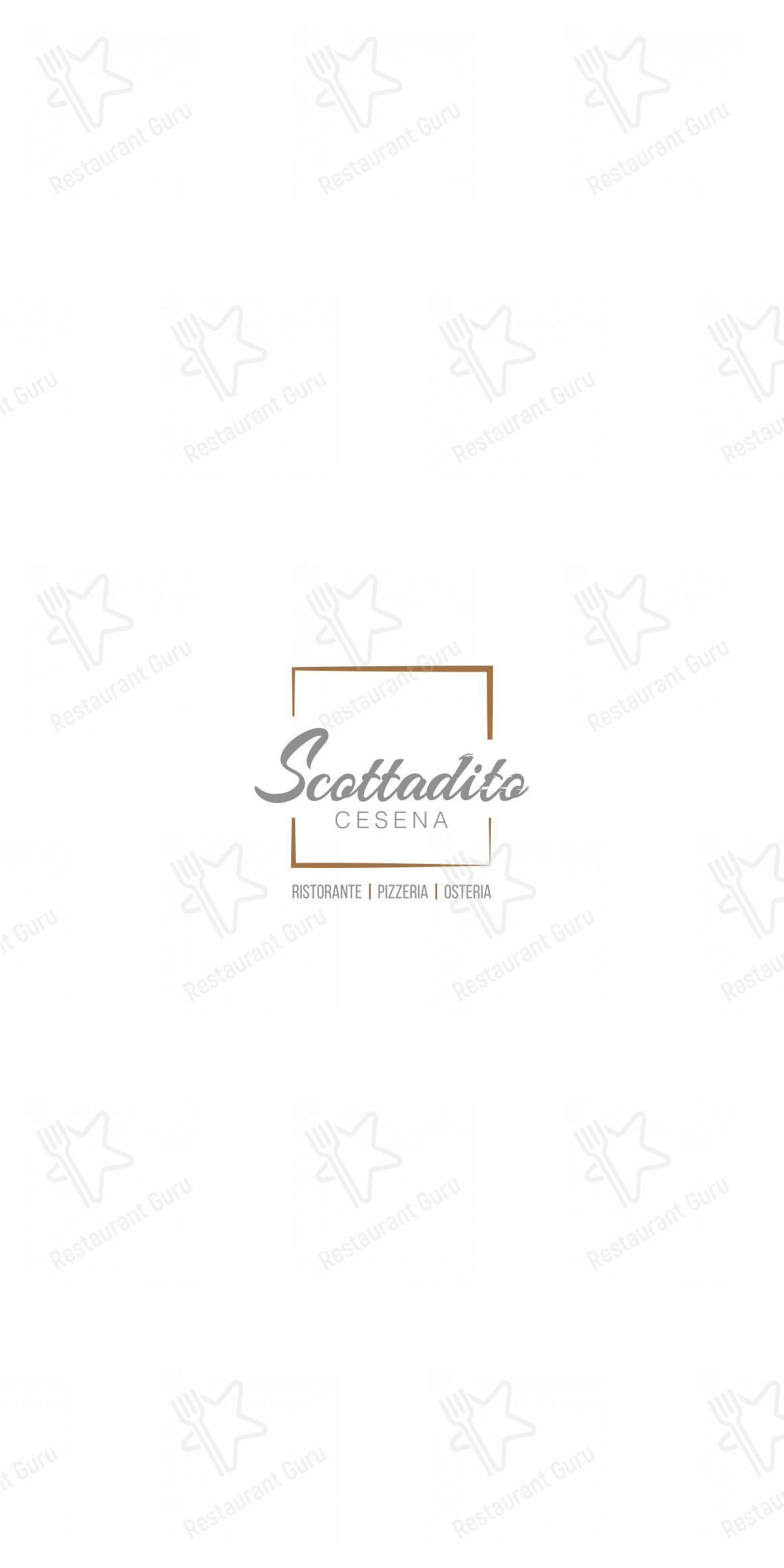 Scottadito in Cesena - Menu bar