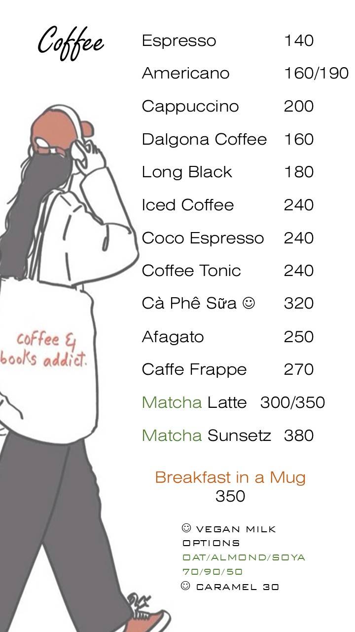 Serendipity Rishikesh - Cats Cafe & Hostel menu