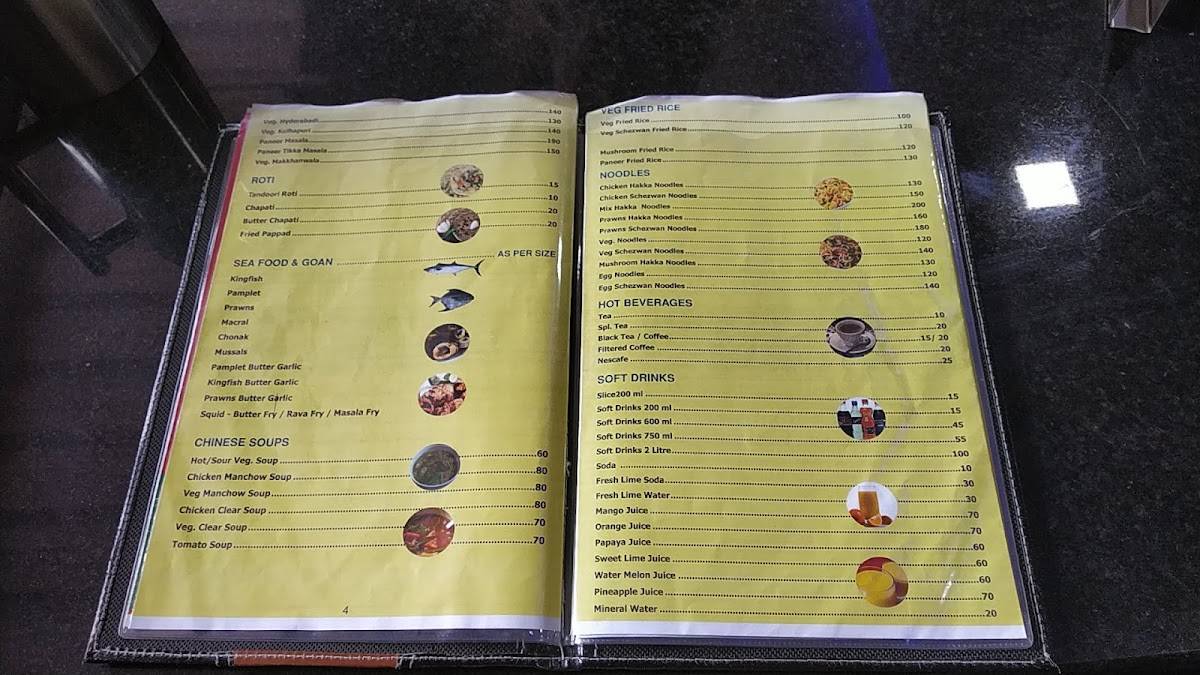 Shambhavi Restaurant menu