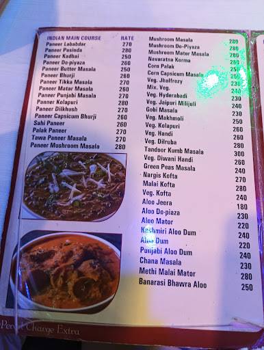 Sharma Restaurant menu