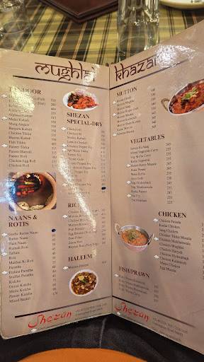 Shezan Restaurant menu