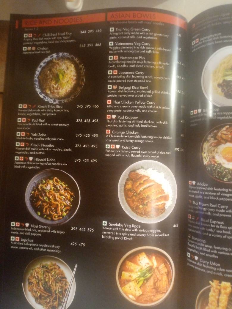 Shokudo menu
