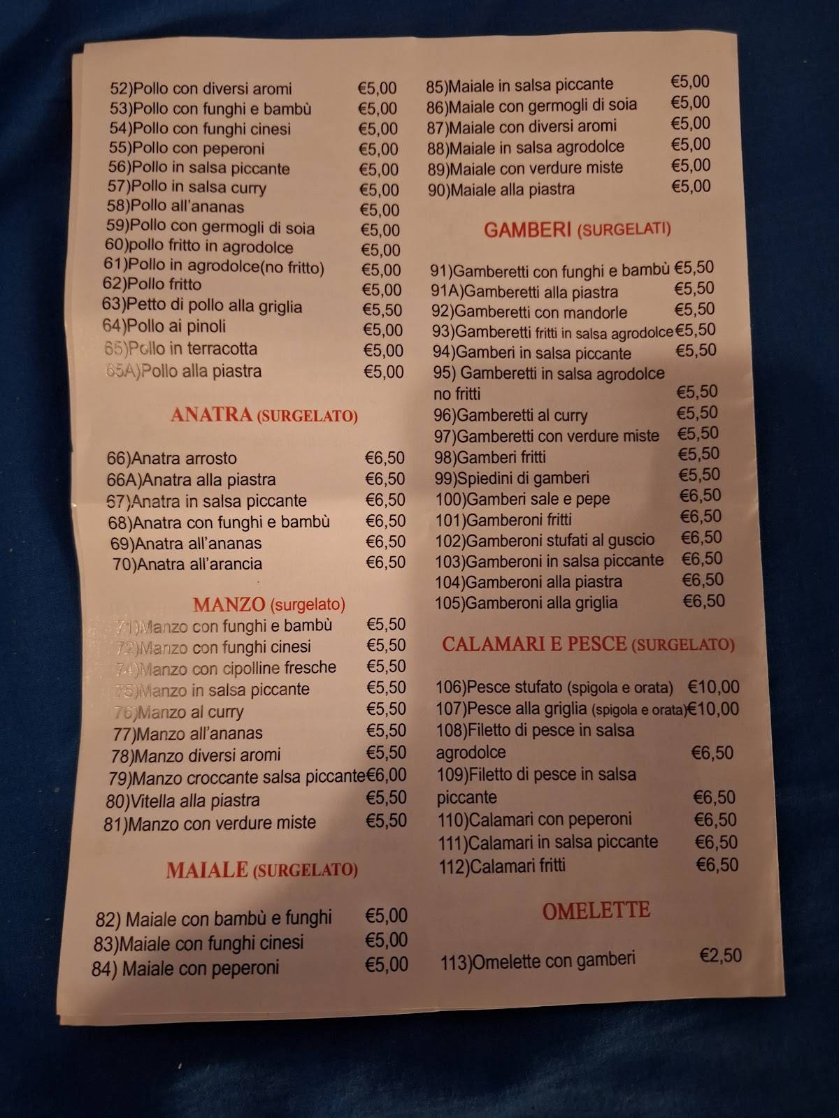 Menu de Simpatico