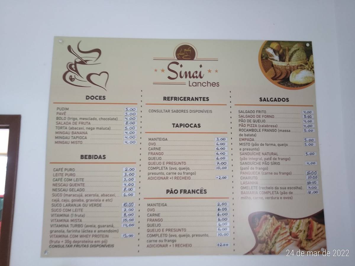 Vicenzi Café e Lanches cardápio