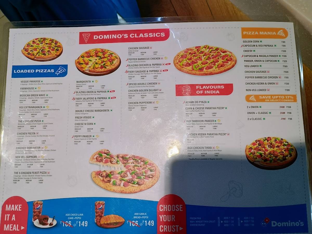 Domino's Pizza Devikere Rd, Sirsi menu