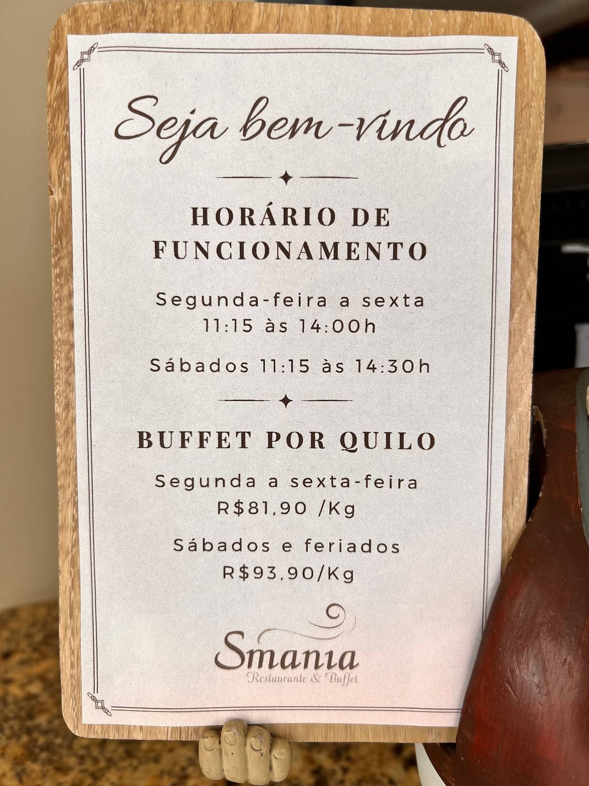 Smânia Restaurante & Eventos cardápio