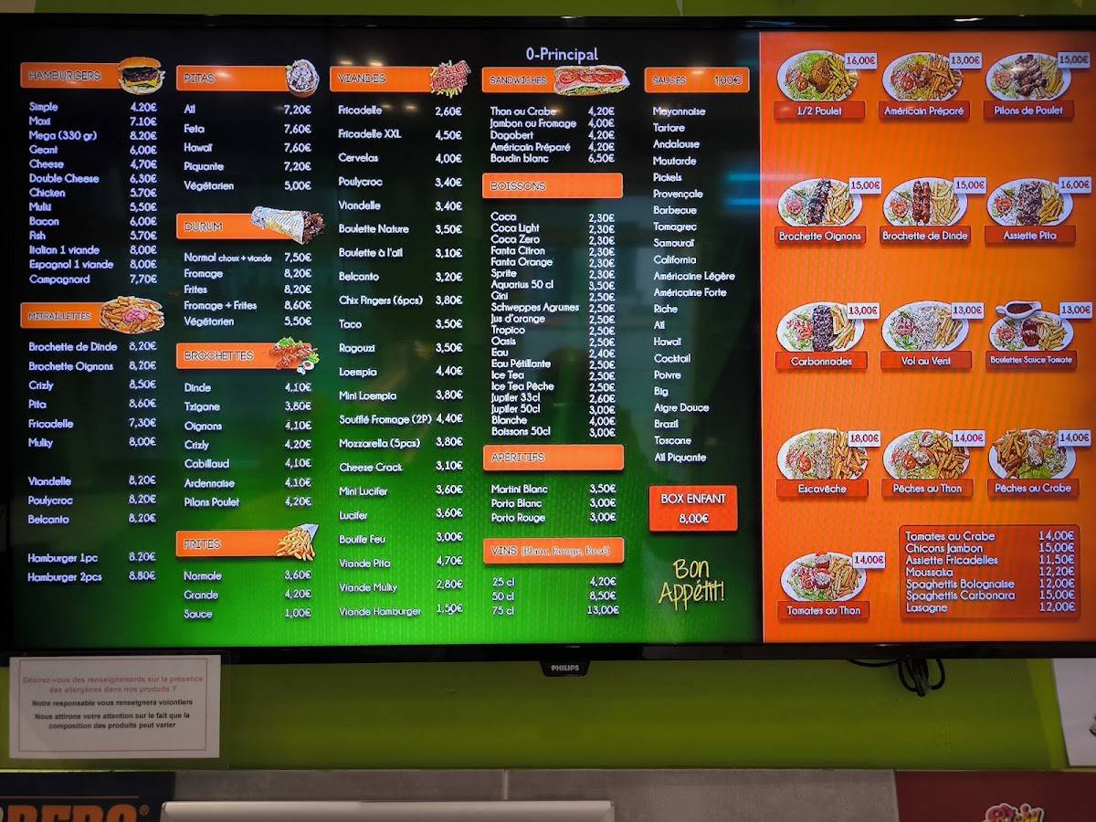 Menu de Snack Isa