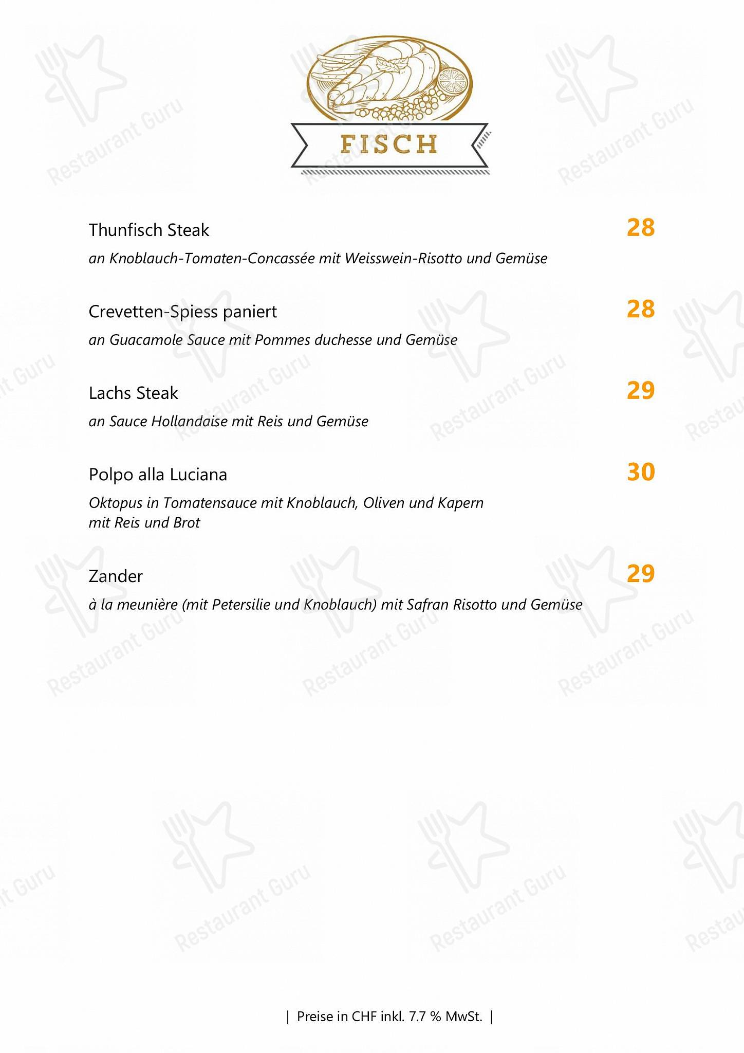 Löwen in Soletta - Коктейльная карта