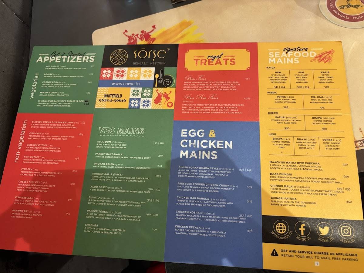Sorse menu