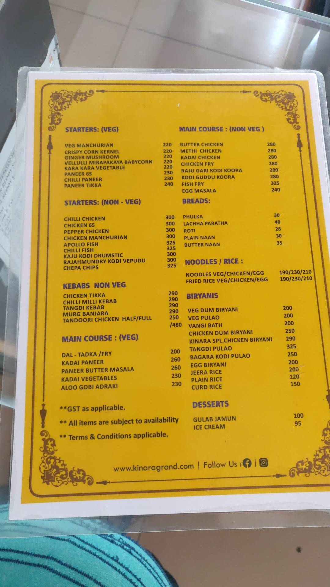 Southern Kitchen menu