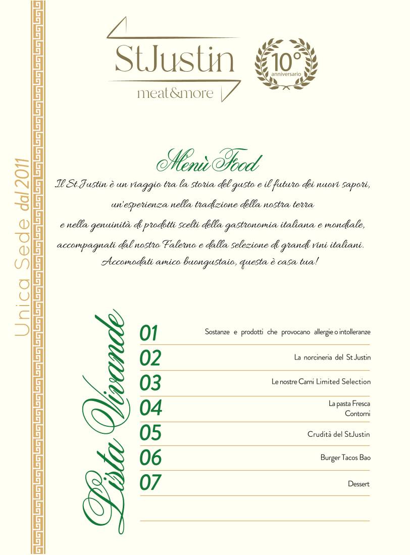 Menu di St.Justin Meat & More 