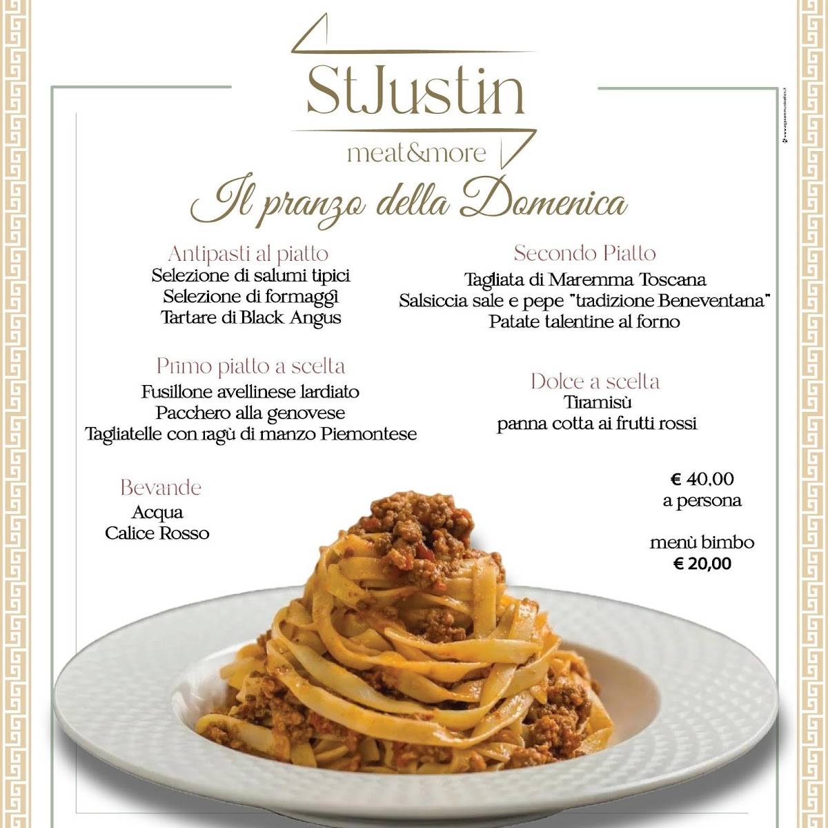 Menu di St.Justin Meat & More 