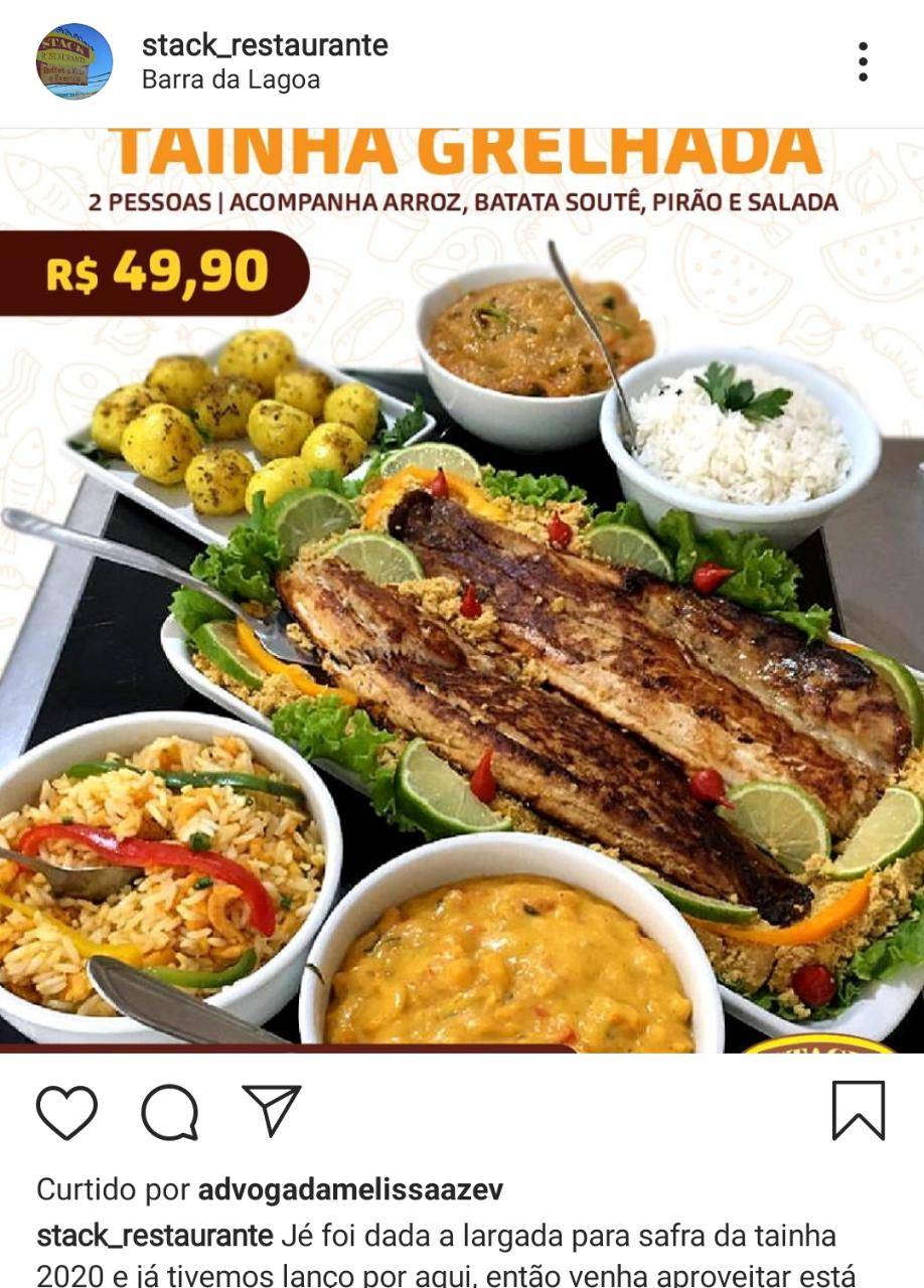 Menu em Stack Restaurante Barra da Lagoa, Florianópolis