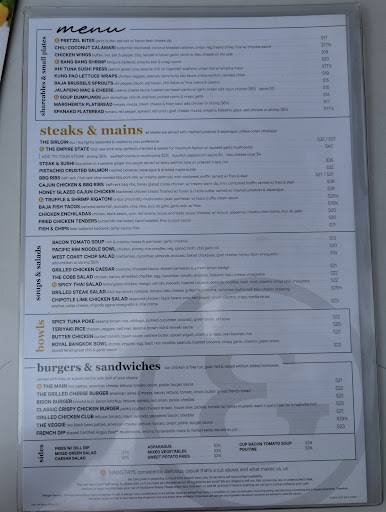 Menu de State & Main