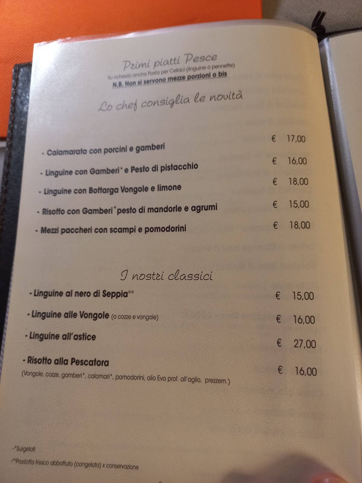 Menu di Ristorante Pizzeria Agorà 