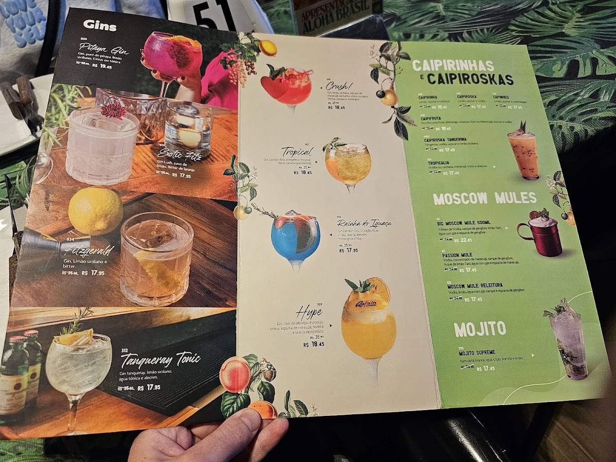Rafain Chopp cardápio