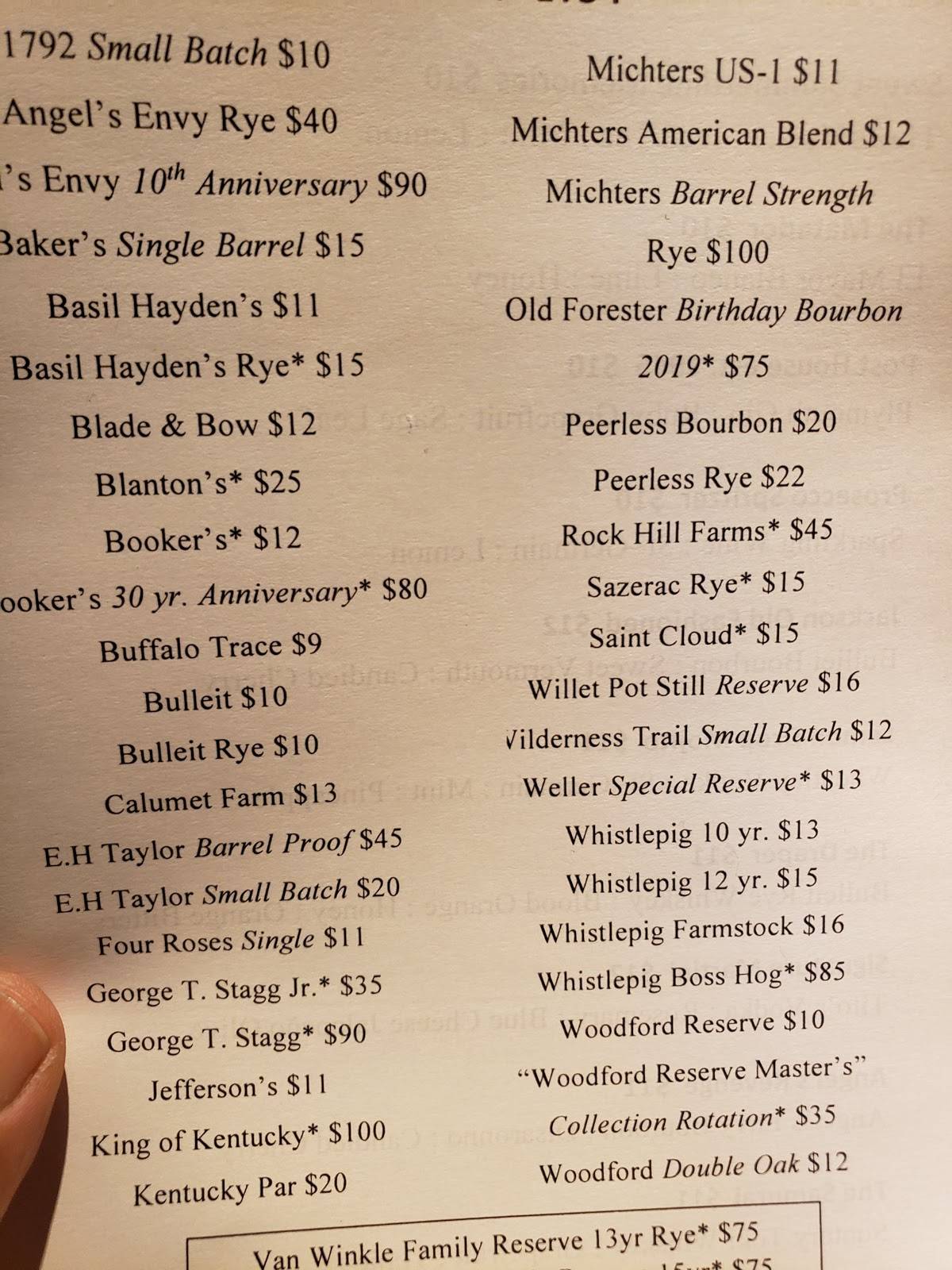 Menu at Stoney River Steakhouse and Grill, Louisville