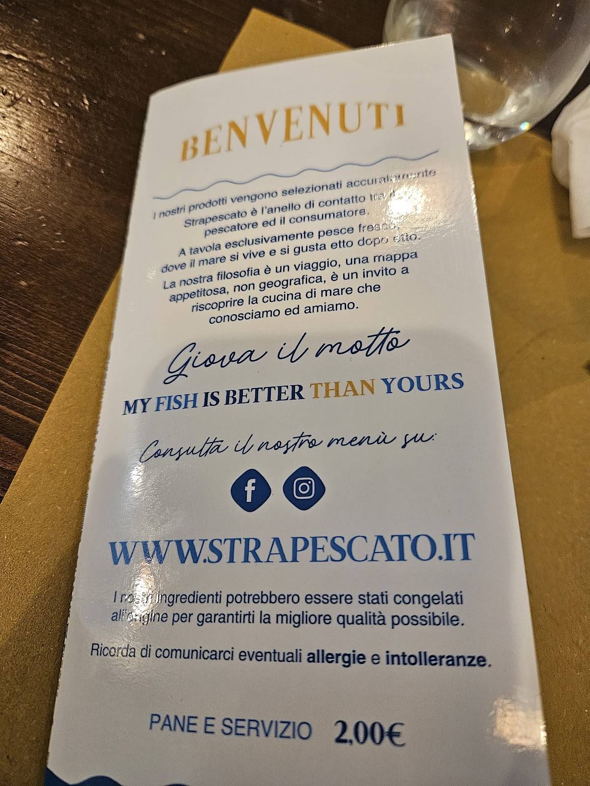 Menu di Strapescato 