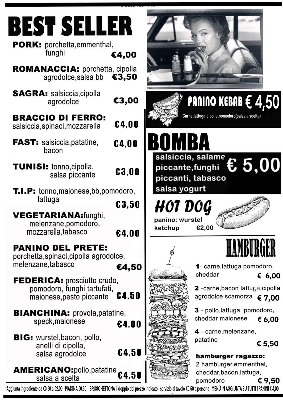 Menu di Studio89 Panineria&birreria 
