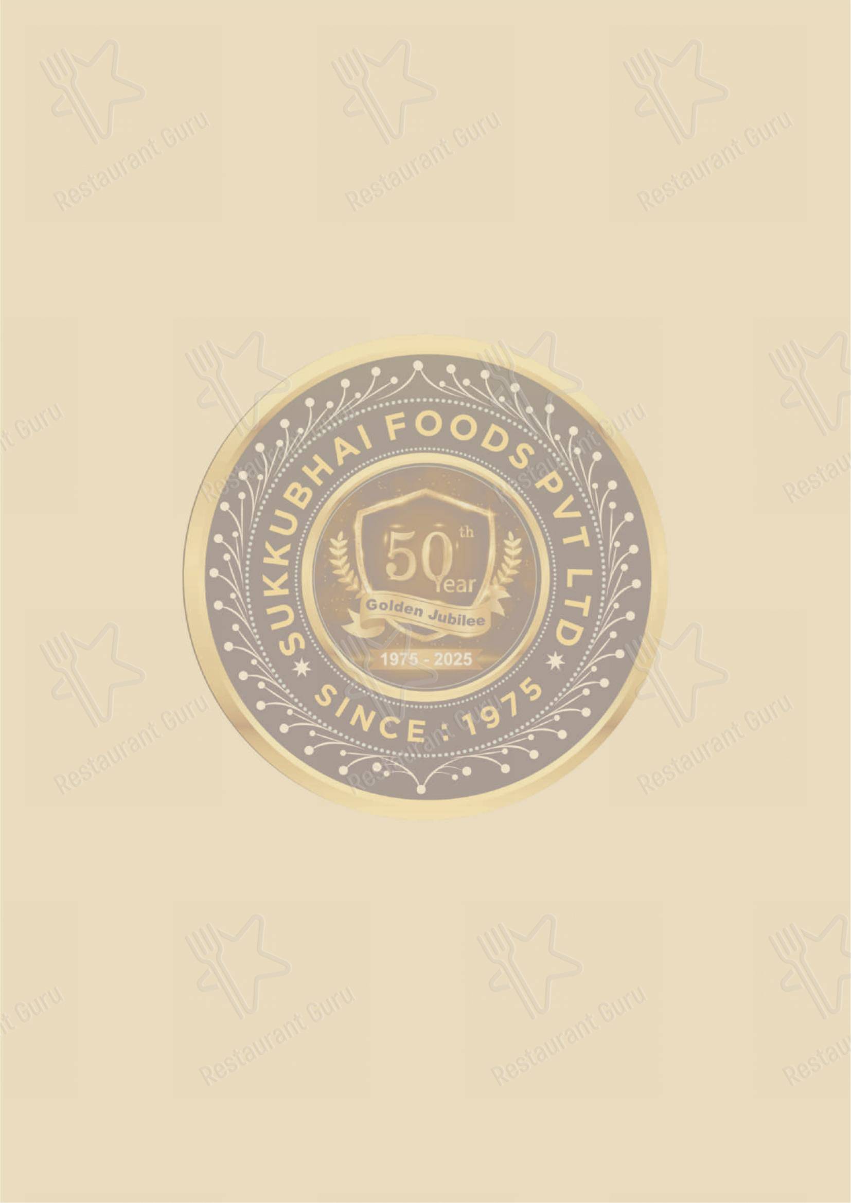 Sukkubhai Biryani Restaurant - Menu