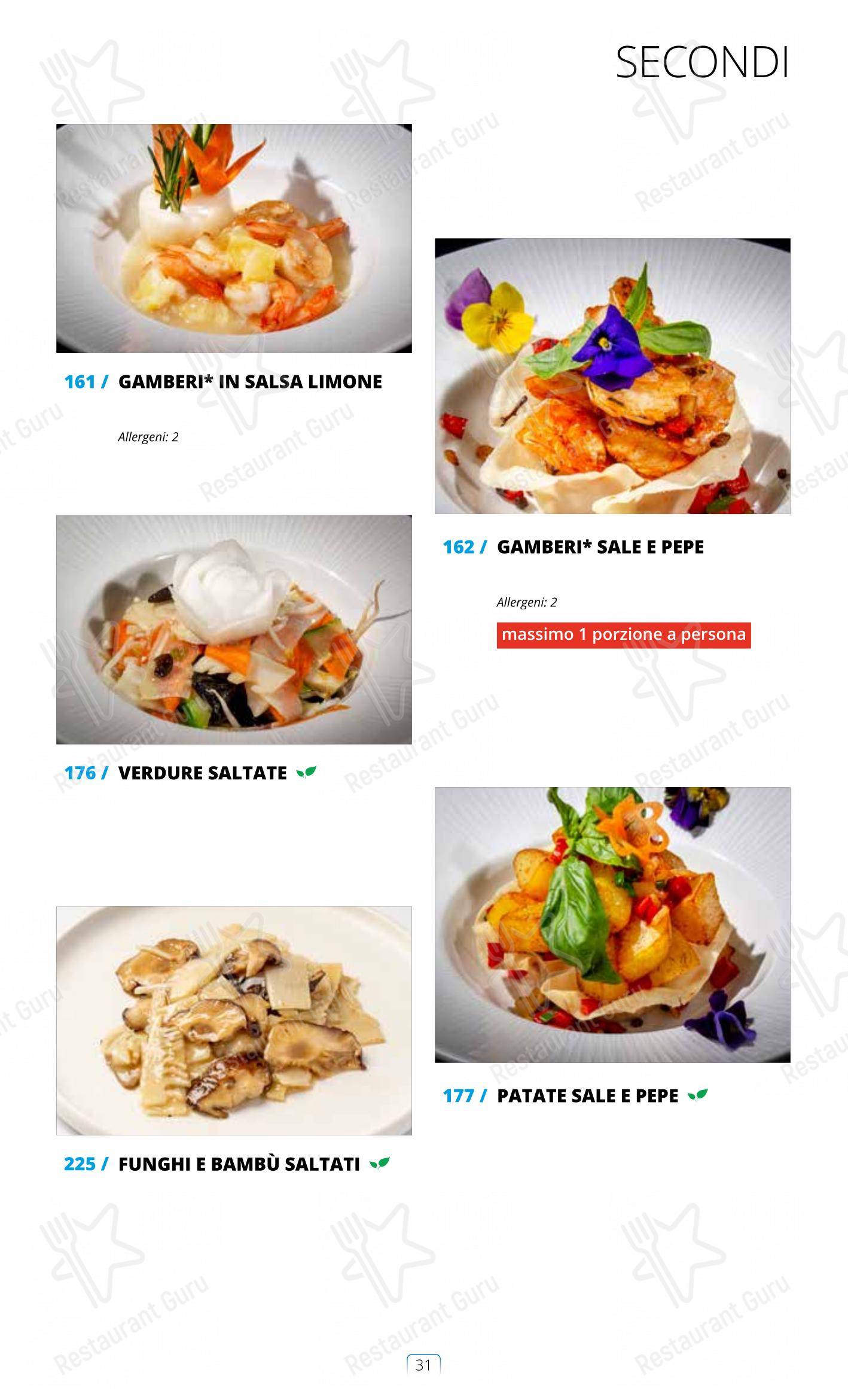 Menu di Sushi City Como