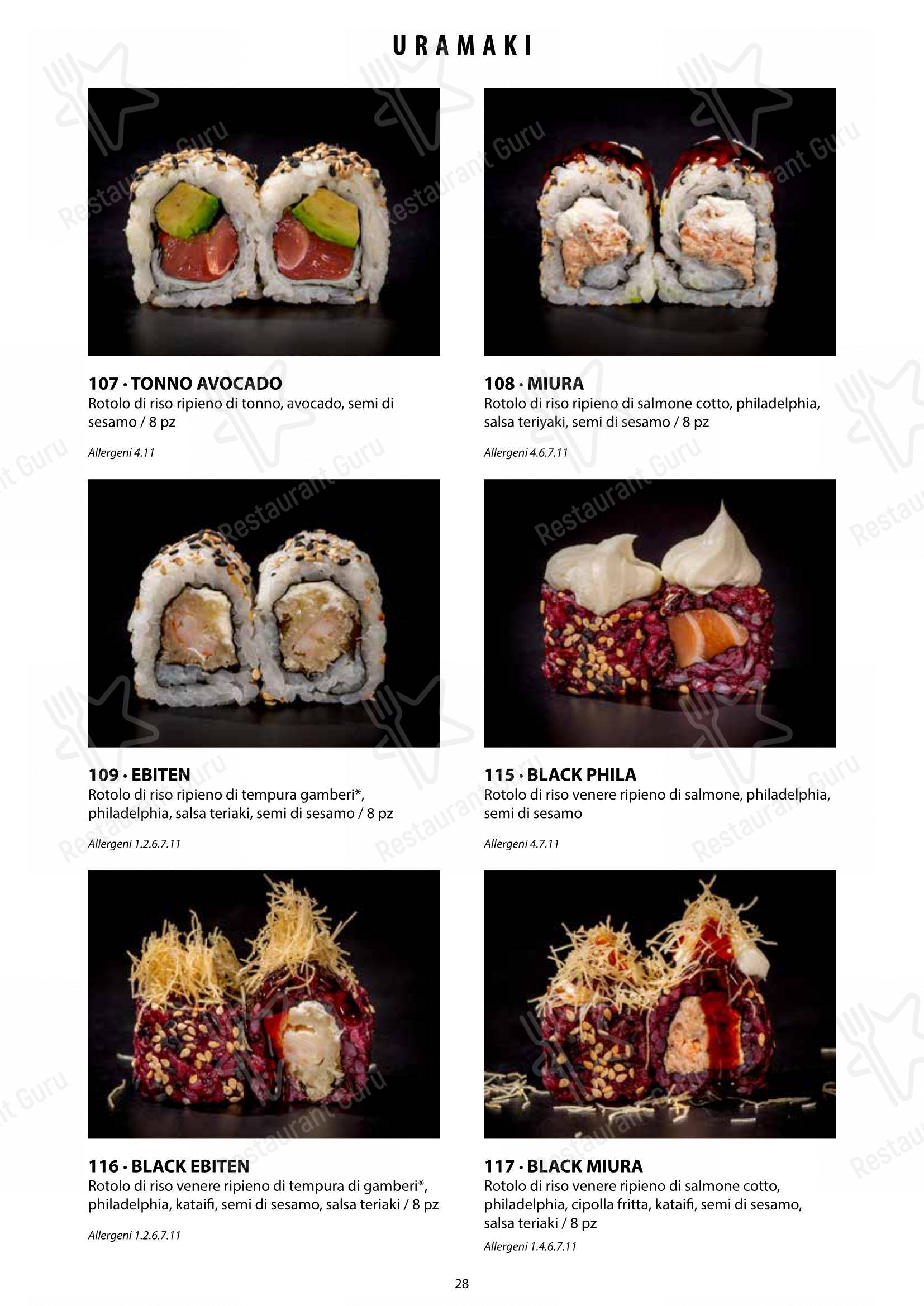 Основное меню per Sushi City Como ristorante