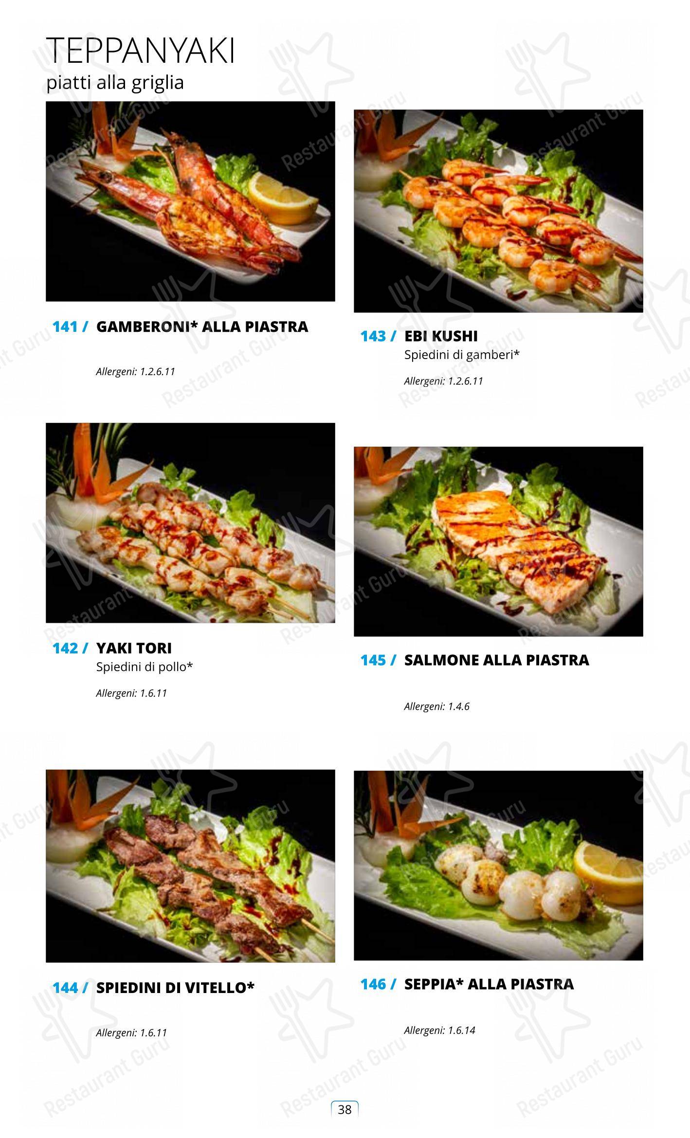 Lunch Menu per Sushi City Como ristorante