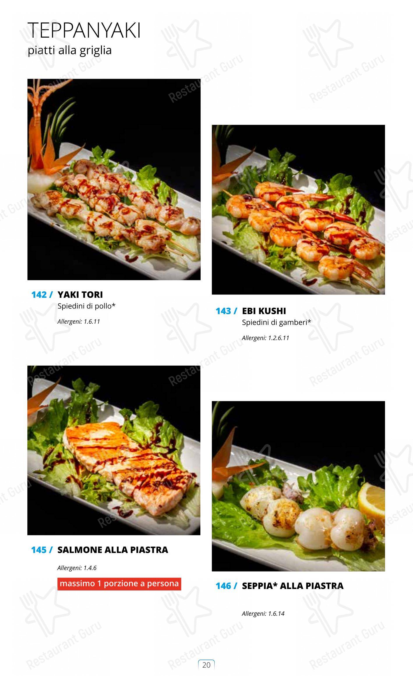 Menu di Sushi City Como - Крафт меню