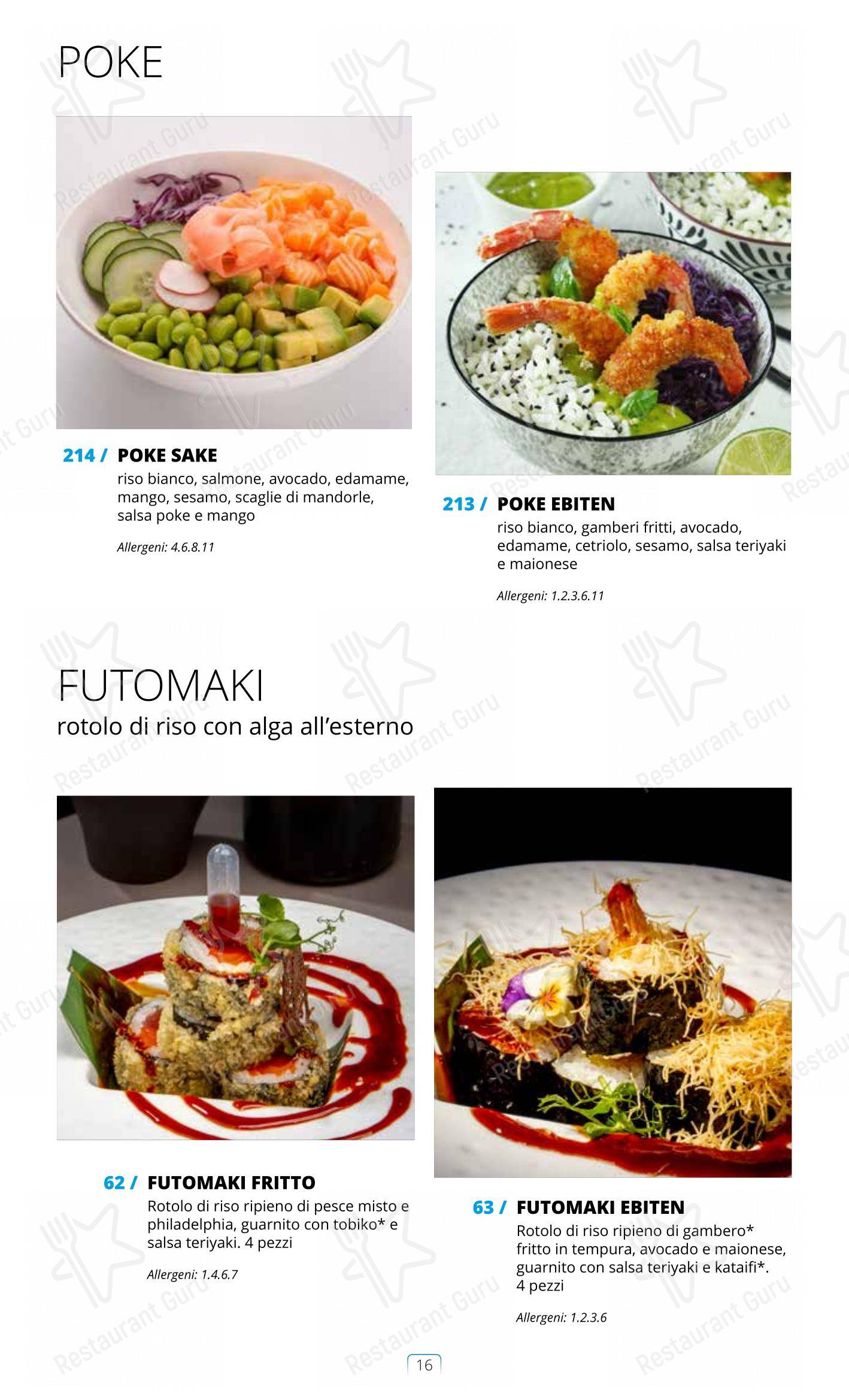 Guarda il menu di Sushi City Como
