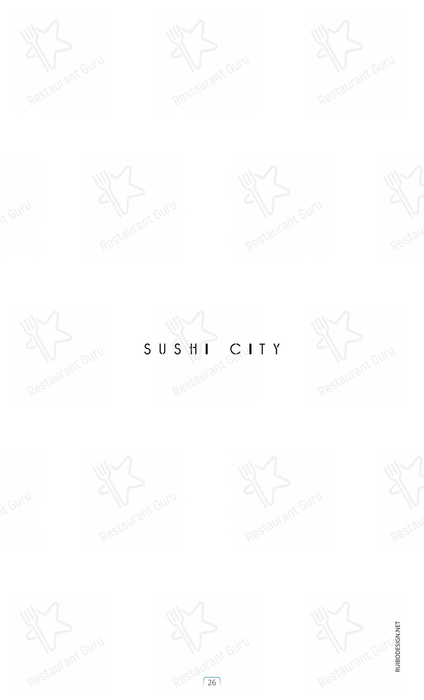 Menu di Sushi City Como - Крафт меню
