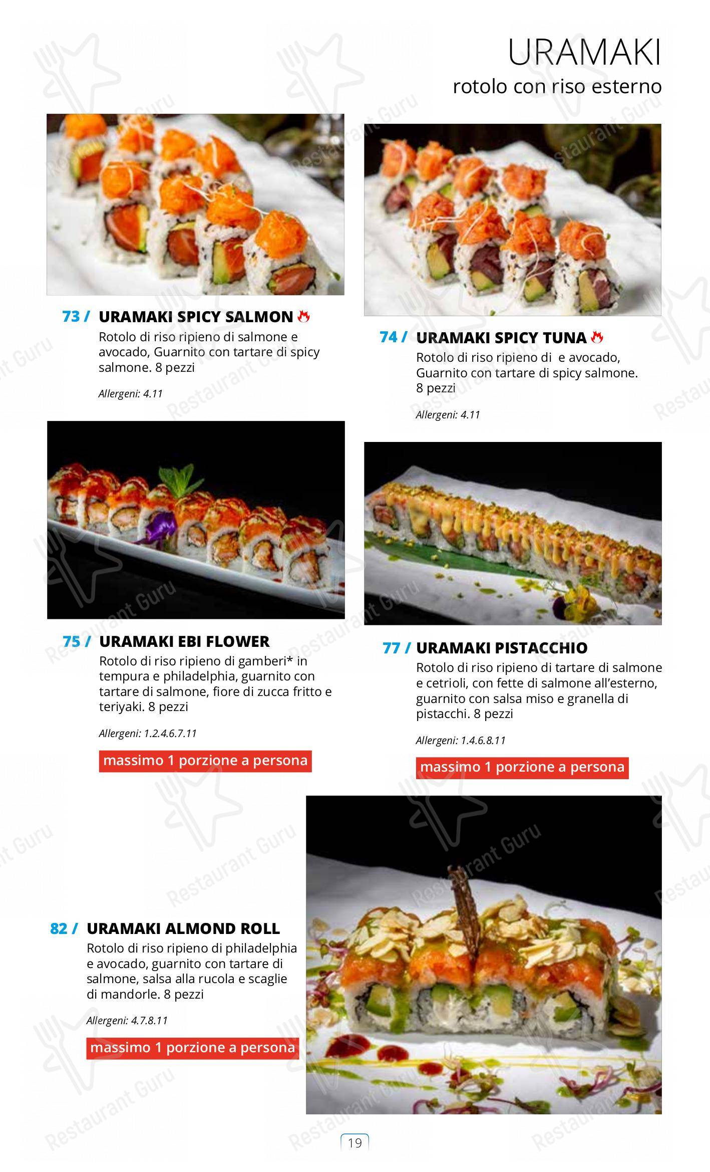 Menu di Sushi City Como - 菜单
