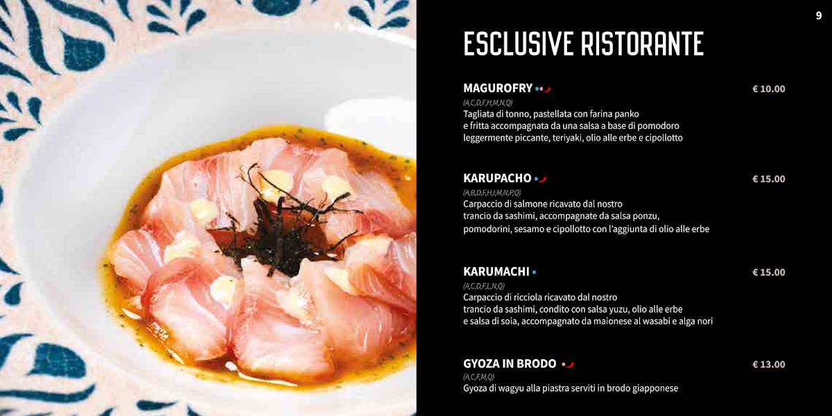 Menu di Sushi Corner Riccione 