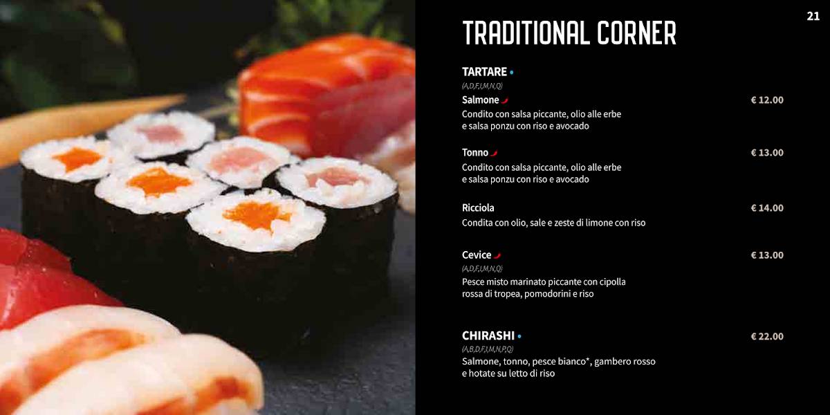 Menu di Sushi Corner Riccione 