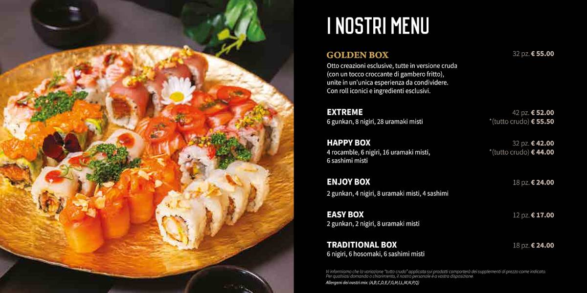 Menu di Sushi Corner Riccione 